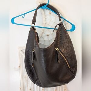 Cole Haan Boho Brown Leather Hobo Bag